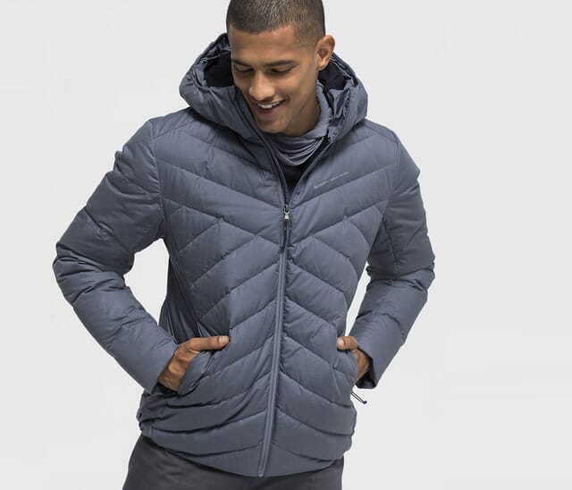 Nature Shell down jacket for men.