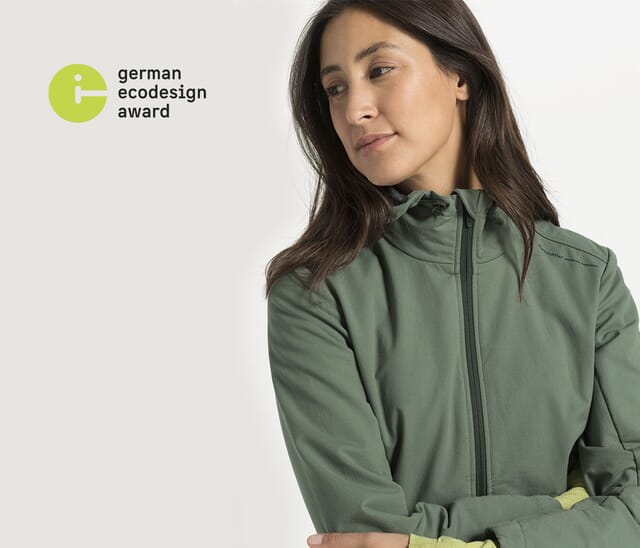 Softshell jackets and trousers made from organic cotton