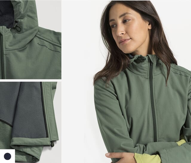 Windproof softshell jacket for women