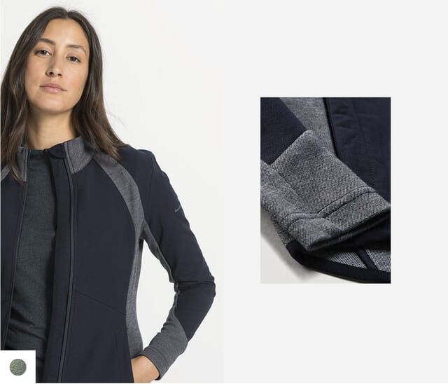 Hybrid softshell jacket for women