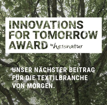 Innovations for Tomorrow Award by hessnatur