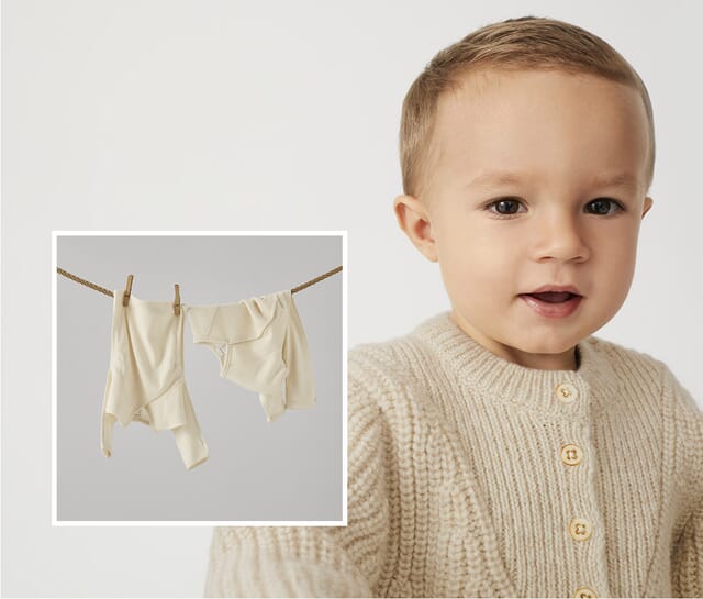 Baby Clothes - Unbleached & Undyed.