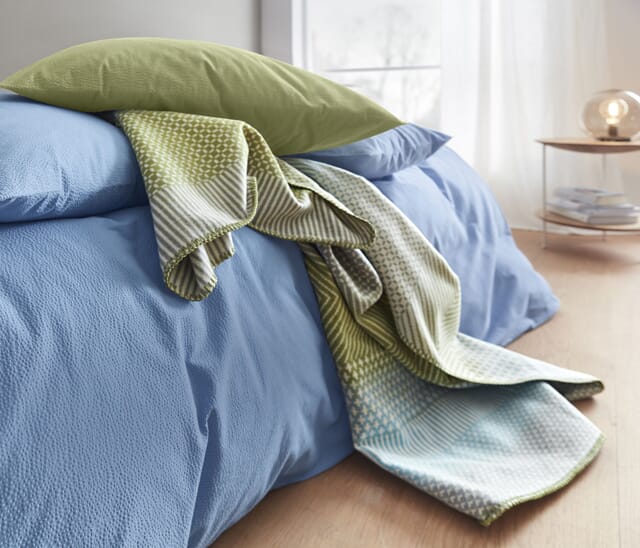 Blankets made from 100% organic cotton.