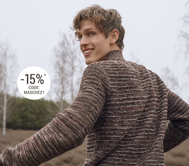 -15% on knitwear * for men